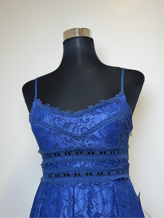 Nordstrom Rack Dresses & Skirts - Royal Blue Lace Spaghetti Strap Dress - Delicate Crochet Waist
